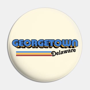 Georgetown, Delaware / / Retro Style Design Pin