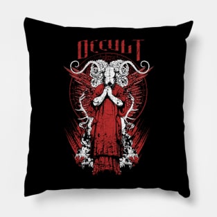 holy goat skull Pillow