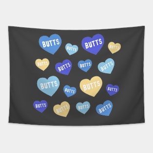 Valentines Day Butt Hearts Tapestry