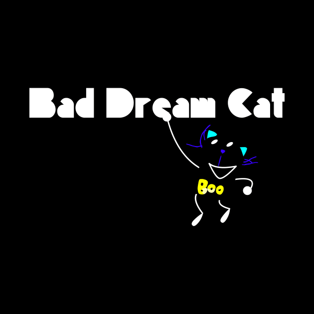 Bad Dream Cat Logo (Black) by Baddy's Shop