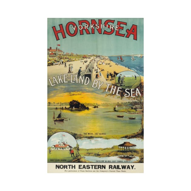 Hornsea, Yorkshire - NER - Vintage Railway Travel Poster - 1910s by BASlade93