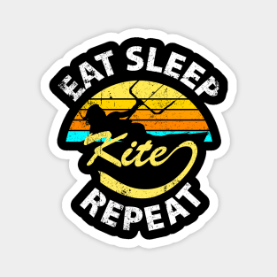 Eat. Sleep. Kite. Repeat. Magnet