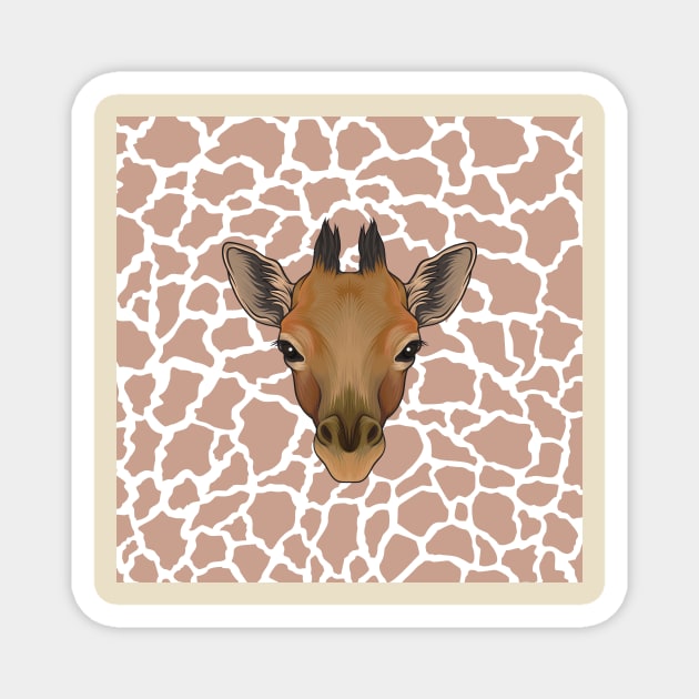 Cute Giraffe Magnet by NewWorldIsHere