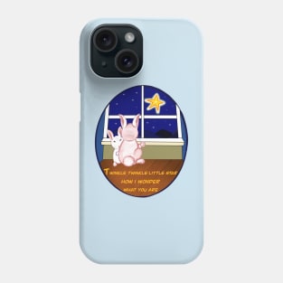 Nursery rhyme twinkle twinkle little star  Bunny rabbits   - cute fluffy kawaii rabbit design Phone Case