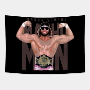 macho man wrestling Tapestry