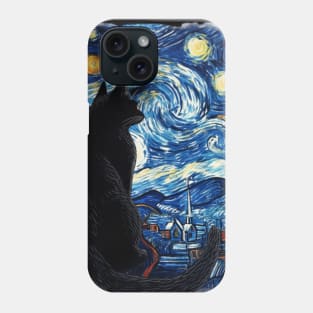 Starry Night Solar Eclipse 2024 Phone Case