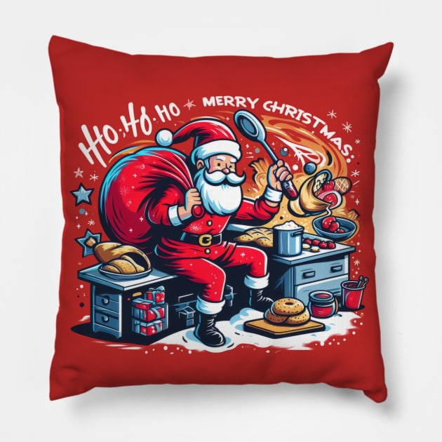 Santa Love Cooking Pillow by Genbu