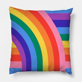 Vintage Rainbow Pillow