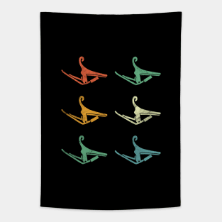 Guitar Capo Retro Theme Tapestry