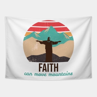 Faith can move mountains Tapestry