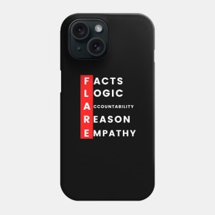 Motivational Words For Motivation and inspiration Facts Logic Accountability Reason Empathy Phone Case