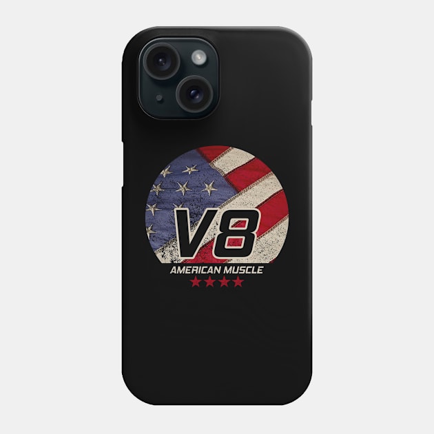 American Muscle US Car I Vintage Retro USA V8 Design Phone Case by az_Designs