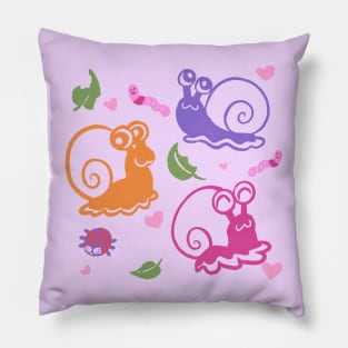 Snail Garden Party Pillow