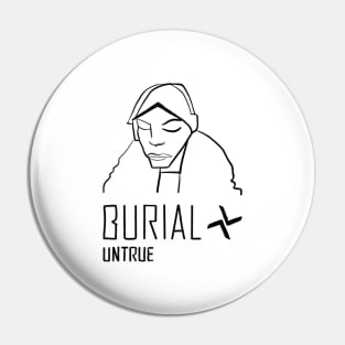 Burial Untrue Album Pin