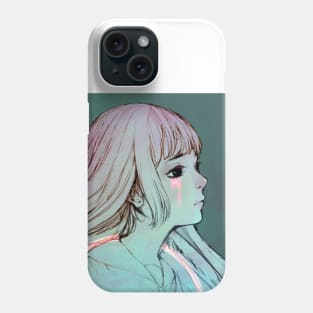 Sad Girl Vaporwave Aesthetic Phone Case