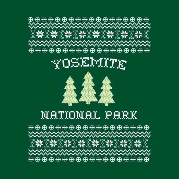 Yosemite National Park Ugly Christmas Sweater by roamfree