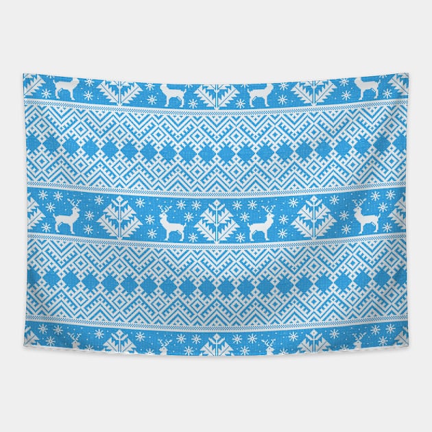 Ethnic blue ornament #5 Tapestry by GreekTavern