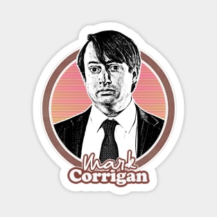 Mark Corrigan // Retro Style Fan Design Magnet