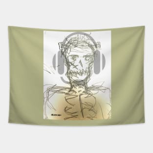 Skeleton Ghost Gamer Tapestry