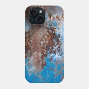 Painted and rusted wall Phone Case