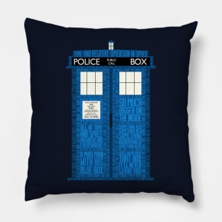 time and relative dimension in space Pillow