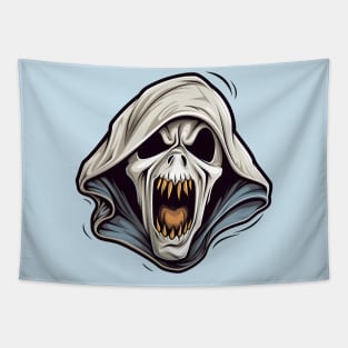 Ghostface inspired monster with white hood Tapestry