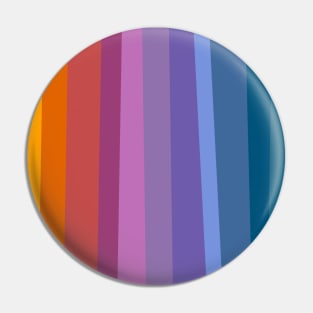 Abstract Rainbow Stripes Pin