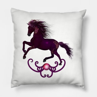 Wonderful fantasy horse on the beach Pillow