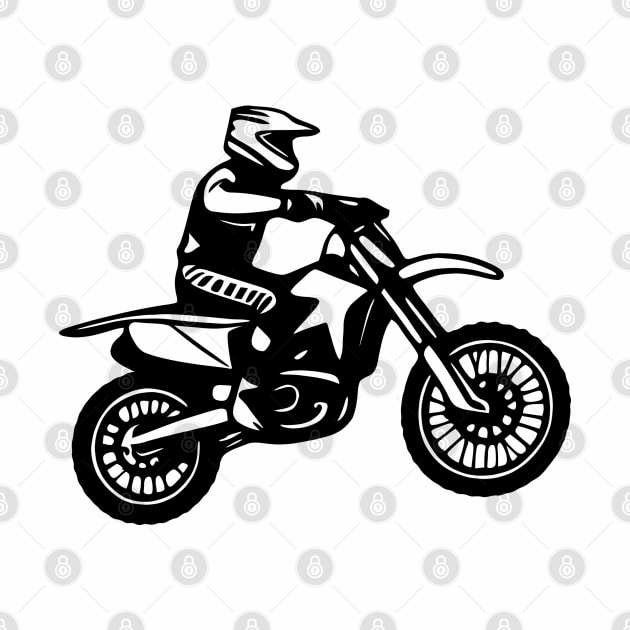 Offroad Motorcycle Rider by KayBee Gift Shop