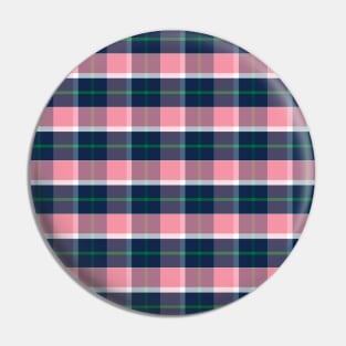 Pink, Navy, Green, White Preppy Plaid Pin