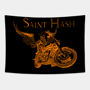 Saint Hash Orange Tapestry