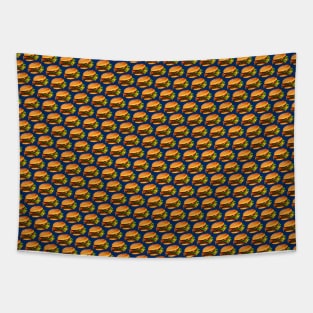 Cheeseburger Pattern Tapestry