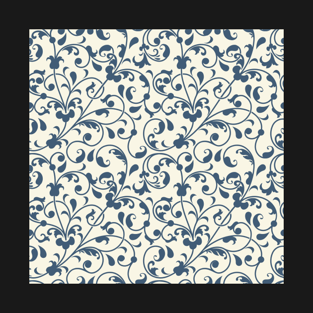 Flower Vine Victorian Pattern by edwardecho