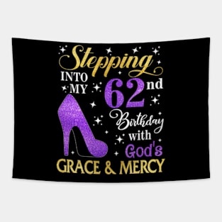 Stepping Into My 62nd Birthday With God's Grace & Mercy Bday Tapestry