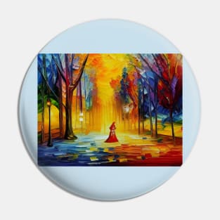 Red Riding Hood Lost In Rainbow Forest Pin