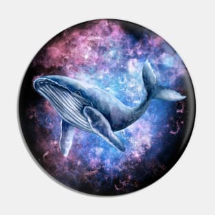 Space Whale Pin