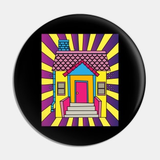 Illustration Dream House Villa Color Effects Pin