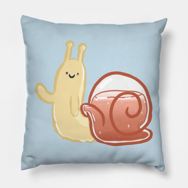 Snail Pillow by RoserinArt