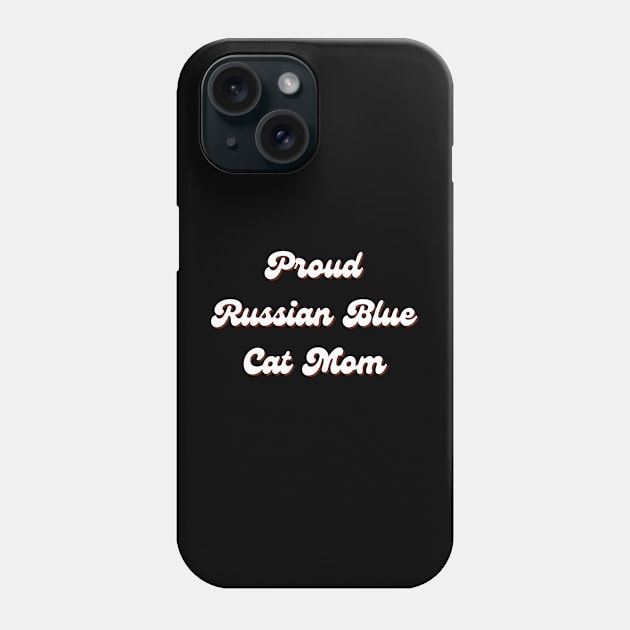 Russian Blue Cat Phone Case by CityTeeDesigns