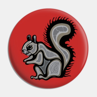 Squirrel Ajidamoo ᐊᒋᑕᒧᐅ Indigenous WAWEZHI CANADA Pin