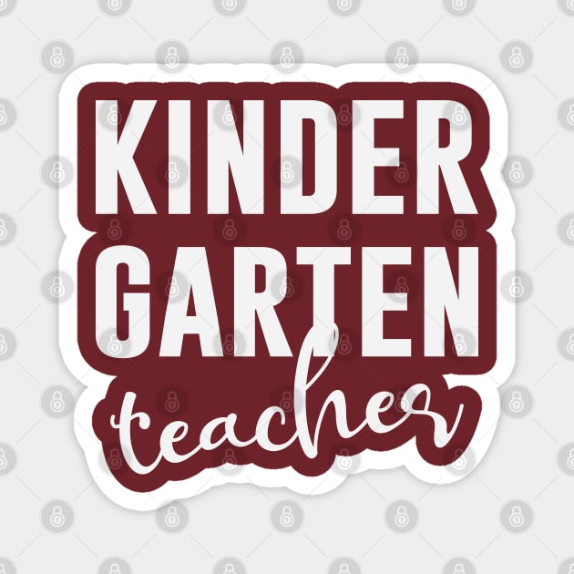 Kinder Garden Teacher Magnet by storyofluke