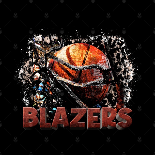 Classic Sports Blazers Proud Name Basketball by Irwin Bradtke