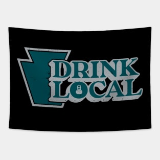 Drink Local Cheesesteaks Tapestry