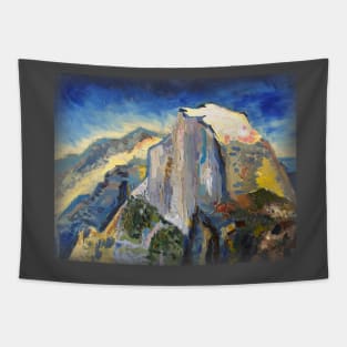 Yosemite Half Dome Scenic Perspective Tapestry