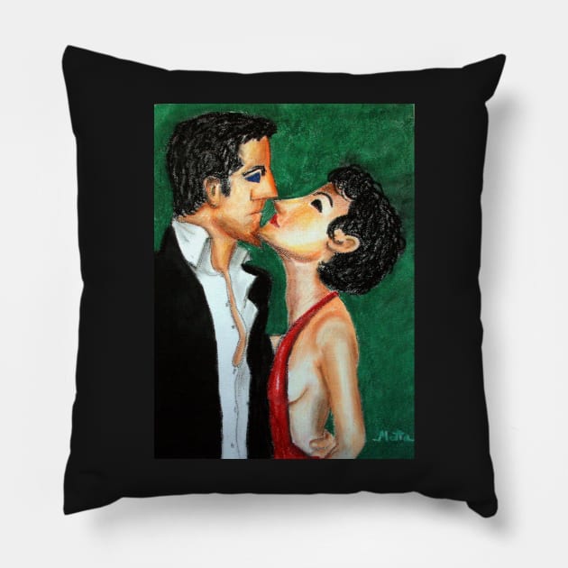 Dans les yeux - In the eyes Pillow by crismotta