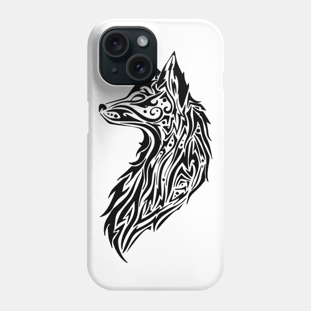 Tribal Fox Phone Case by LukeWebsterDesign