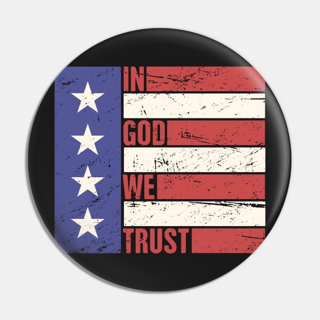 In God We Trust - Proud American Christian Pin by MeatMan