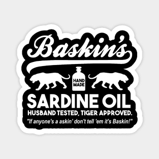 BASKIN'S SARDINE OIL Magnet