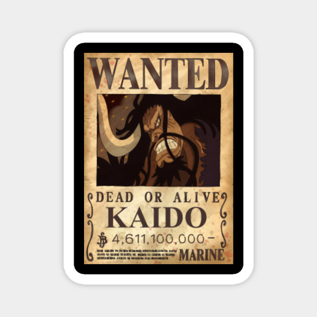 Kaido Bounty One Piece Magnet Teepublic