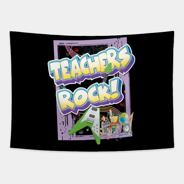 Teachers Rock Gifts Tapestry by Envision Styles